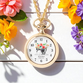 Naaimachine Zwart Wit kleermaker Horloge