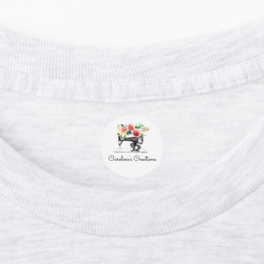 Naaimachine Zwart Wit Naaisters Tailor Labels (Aangebracht)