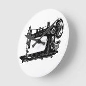 naaimachine zwart-wit ronde klok (Hoek)