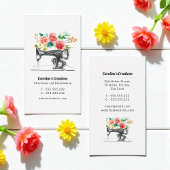 Naaimachine Zwart Wit Rood Tailor Visitekaartje