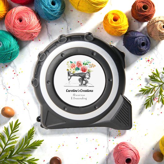 Naaimachine Zwart Witte Ambachtelijke Kledingmaaks Rolmaat