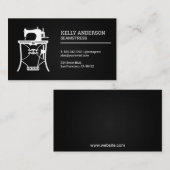 naaimachine| zwarte gaas visitekaartje (Voorkant / Achterkant)