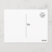 Naaimachinedressmaker voor tapijtschelp briefkaart (Achterkant)