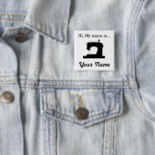 Naaimachinekamernaam Vierkante Button 5,1 Cm (In situ)