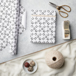 Naaimachinekamers ・ Faux-Folie Zilver Cadeaupapier