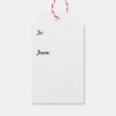 Naaimachinepatroon ・ handgemaakte ambachtelijke we cadeaulabel (Achterkant)