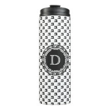 Naaimachinepatroon met monogram