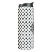 Naaimachinepatroon met monogram thermosbeker (Gedraaid links)