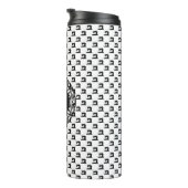 Naaimachinepatroon met monogram thermosbeker (Geroteerd rechts)