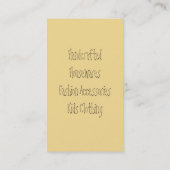 naaimachines, naaiwerk, visitekaartjes voor het na (Achterkant)