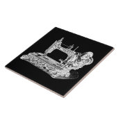  naaimachines Retromachines White Black Tegeltje (Zijkant)