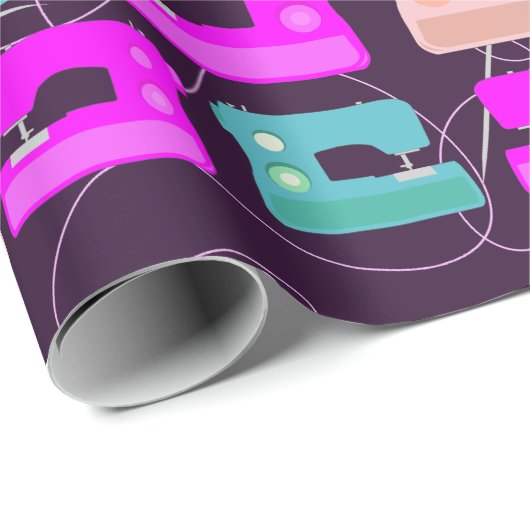 Naaimachines Schattigee Quilters Crafting Pattern Cadeaupapier (Rol Hoek)