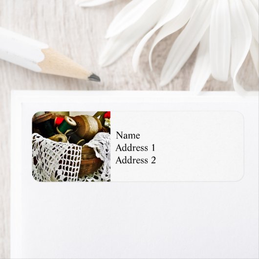 Naaimand met draad en kant etiket (Insitu)