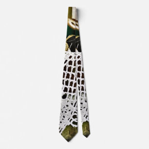 Naaimand met draad en kant stropdas