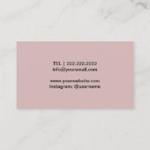 Naainaadloze naalden en -draden Roze Visitekaartje (Achterkant)