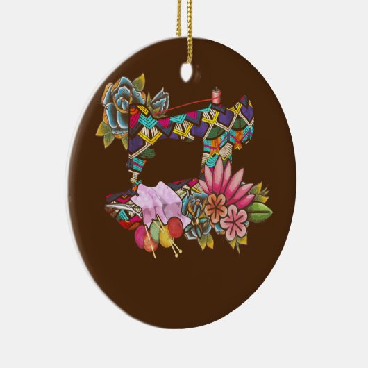 Naainaaimachine Keramisch Ornament (Rechts)