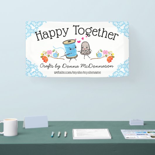 Naainaald Thimble Craft show Booth Spandoek (Beurs)