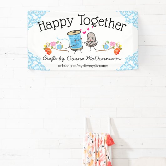 Naainaald Thimble Craft show Booth Spandoek (Insitu)