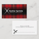 Naainaalden Logo | geplette stof Visitekaartje (Voorkant / Achterkant)