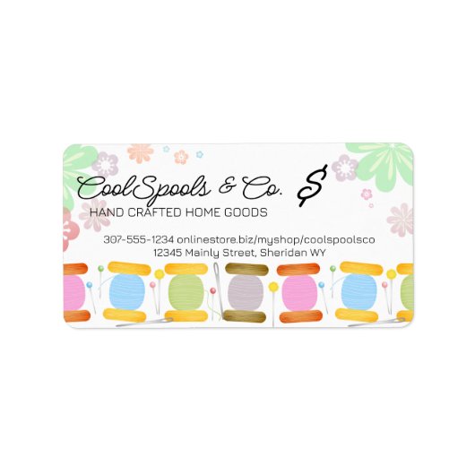 Naainaalden naadloze verzegeling etiket (Voorkant)