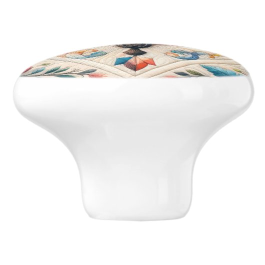 Naaineengroting Keramische Knop (Zijkant)