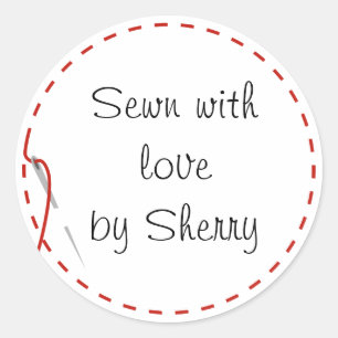Naainliefdesstickers Ronde Sticker