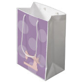 Naainmachine, naaldzaagmachine, pokkendots medium cadeauzakje (Voorkant Gekanteld)