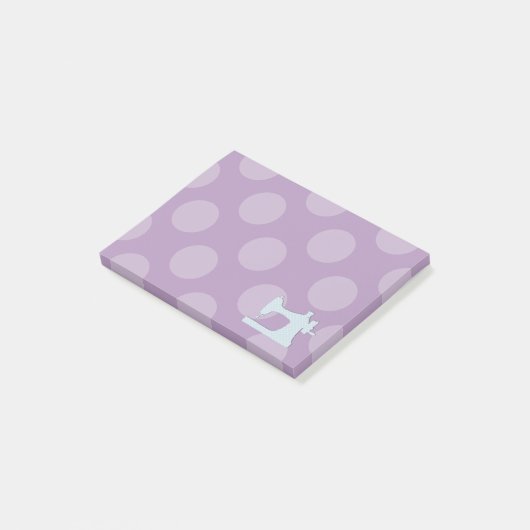 Naainmachine, naaldzaagmachine, pokkendots post-it® notes (Schuin)