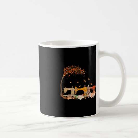 Naainnaaimachine: Drijvende Herfst Koffiemok (Rechts)