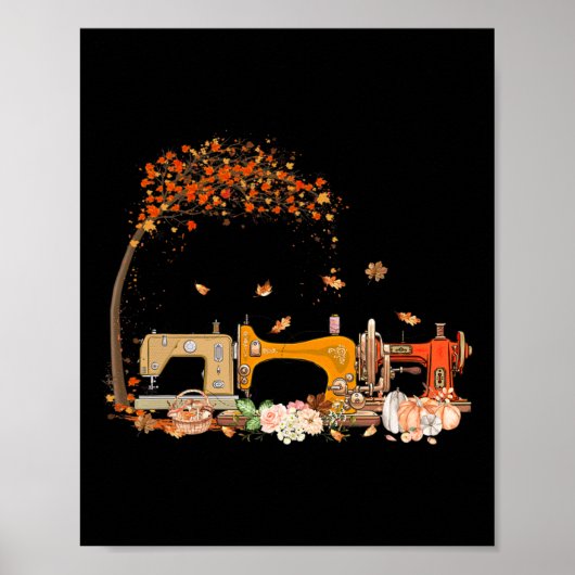 Naainnaaimachine: Drijvende Herfst Poster (Voorkant)