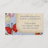  naainotions butterflies naadkaart visitekaartje (Achterkant)