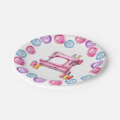 Naaipartij Borden Papieren Bordje (Gekanteld)