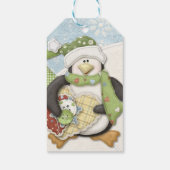 Naaipinguïn Cadeaulabel (Achterkant)