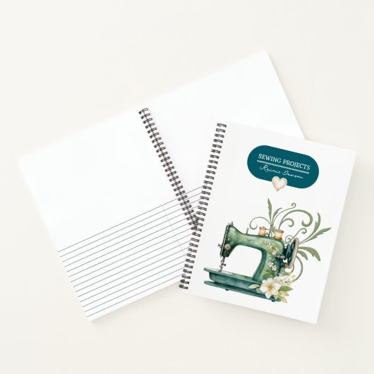 Naaiprojecten Multomap Blauwgroen Blauw  Look Notitieboek (Binnen)