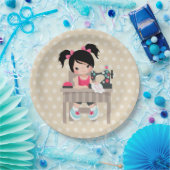 Naairmeisje Papieren Bordje (Feest)