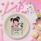 Naairmeisje Papieren Bordje (Feest)