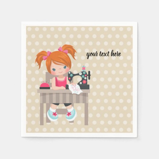 Naairmeisje Servet (Voorkant)