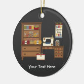 Naairuimte 1 (aanpasbaar) keramisch ornament (Links)