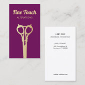 naaischaar op maat visitekaartje (Voorkant / Achterkant)