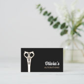 naaischaar op maat visitekaartje (Staand voorkant)