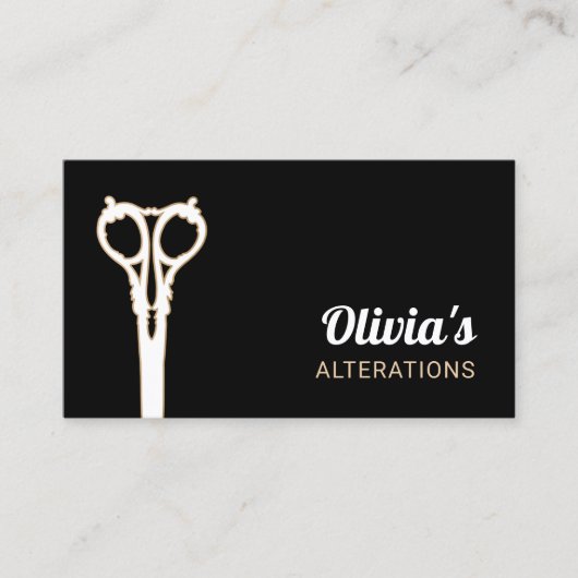 naaischaar op maat visitekaartje (Voorkant)