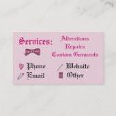 naaischedel (roze achtergrond) visitekaartje (Achterkant)