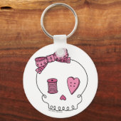 naaischedel (roze) sleutelhanger (Voorkant)
