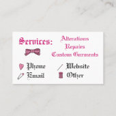 naaischedel (roze) visitekaartje (Achterkant)