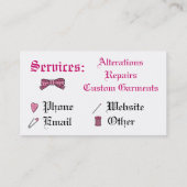 naaischedel (roze) visitekaartje (Achterkant)