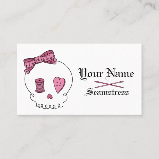 naaischedel (roze) visitekaartje (Voorkant)