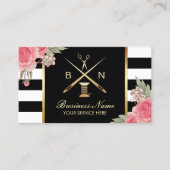 Naaisnijdraad en naalden  visitekaartje (Voorkant)