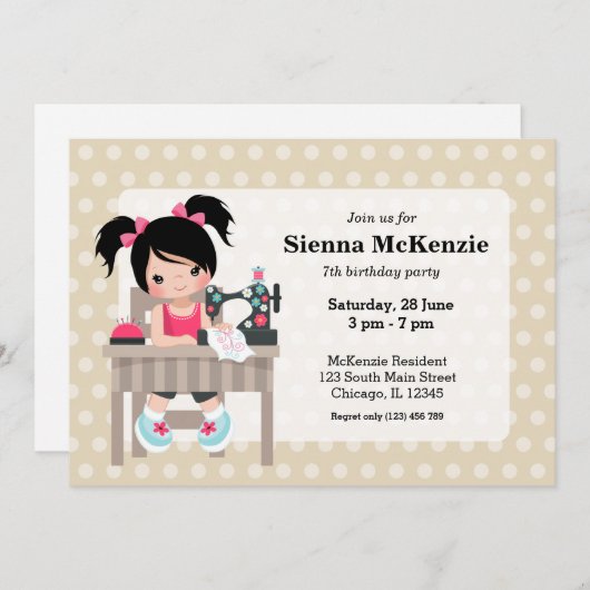 Naaister Kaart (Voorkant / Achterkant)