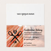 Naaister Logo | Naai Stof Visitekaartje (Buitenkant ongevouwen)