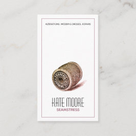 naaister op maat gemaakte spoel met schroefdraad visitekaartje